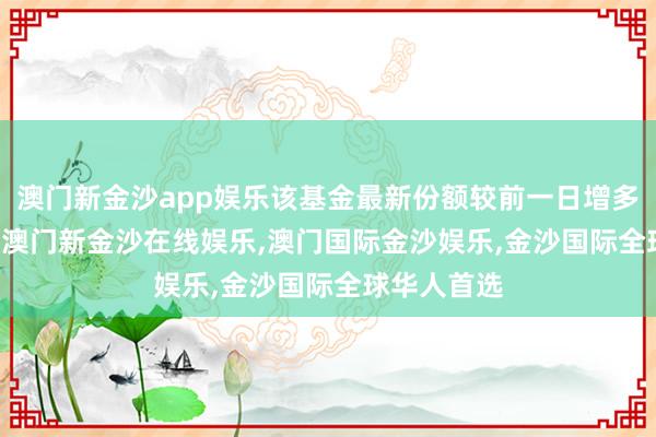 澳门新金沙app娱乐该基金最新份额较前一日增多9.84亿份-澳门新金沙在线娱乐,澳门国际金沙娱乐,金沙国际全球华人首选